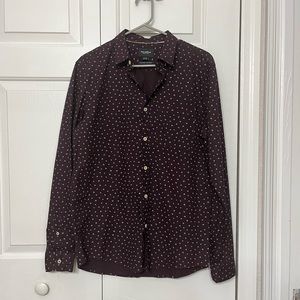 Men’s Dark Plum Button Down- Size: M